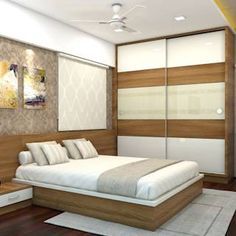 Room interior design ideas, inspiration & pictures | homify Plywood Bed Designs, Asian Style Bedrooms, Plywood Bed, Wardrobe Laminate Design, Wall Wardrobe Design, Box Bed Design, Wardrobe Interior, Plywood Design, Indian Bedroom Decor