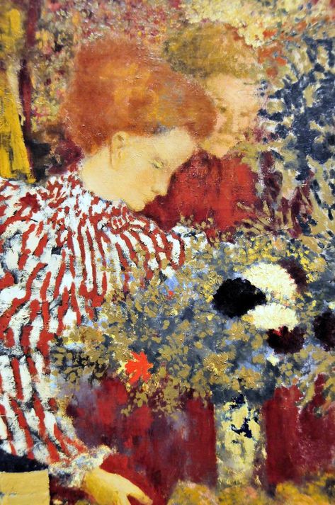 Mar 30, 2016 - Edouard Vuillard - Woman in a Striped Dress, 1895 East Wing - National Art Gallery Washington DC Les Nabis, Maurice Denis, Google Art Project, Edouard Vuillard, Galleria D'arte, Berthe Morisot, Pierre Bonnard, 11 November, 21 June