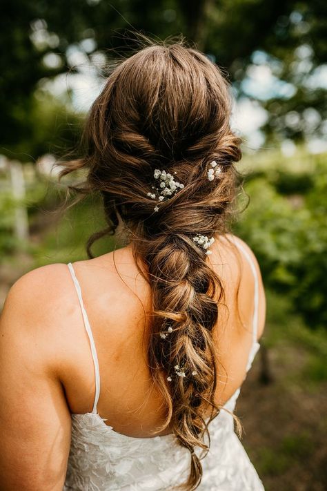 Boho Bridal Hair Braid Boho Hairstyles Wedding, Western Wedding Hairstyles, Braided Bridal Hairstyles, Braid Bridal Hair, Boho Wedding Braid, Wedding Hair Braid, Bridal Hair Braid, Terracotta Bridesmaid Dresses, Braid Wedding Hair