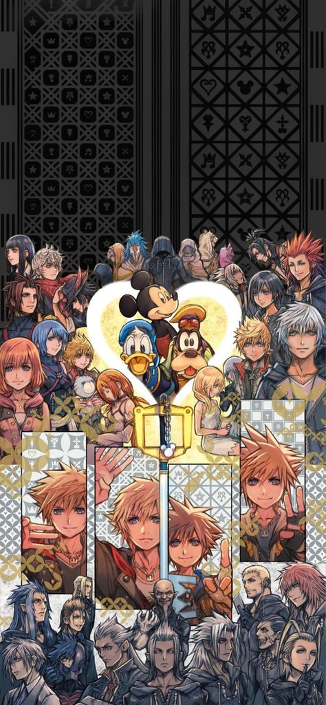 Kingdom Hearts Wallpaper Iphone, Anniversary Wallpaper, Concept Moodboard, Kingdom Hearts Worlds, Kingdom Hearts Wallpaper, Hearts Wallpaper, Kingdom Hearts Fanart, Sora Kingdom Hearts, Kingdom Hearts Art