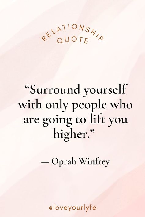 Good Company Quotes, Surround Yourself With Positive People, Company Quotes, Affirmation Board, Quotes Friendship, Positive People, Important People, Surround Yourself, Oprah Winfrey