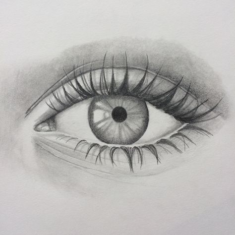 Pencil Drawing of an eye Drawing by art_by_megananne