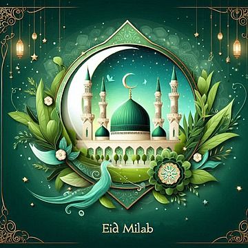 Milad Nabi, Editing Poster, Green Mosque, Post Background, Maulid Nabi, Muslim Festivals, Festival Post, Eid Milad Un Nabi, Milad Un Nabi