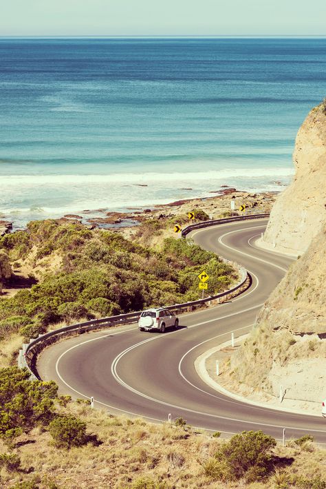 "The great home of the soul is the open road." - D.H. Lawrence. Thousands upon thousands of kilometres run the length and breadth of the South Pacific, with every road intersection representing a crucial decision, every fork offering two very unique adventures. The 352km journey between Torquay and Portland, famous as Victoria's Great Ocean Road, could be completed in one afternoon - but should not be. So strap on the seatbelt, crank the music up, and hit the accelerator! Road Intersection, Wyndham Resorts, D H Lawrence, Road Photography, Travel Facts, Road Adventure, Great Ocean Road, Dream Travel Destinations, California Dreamin'