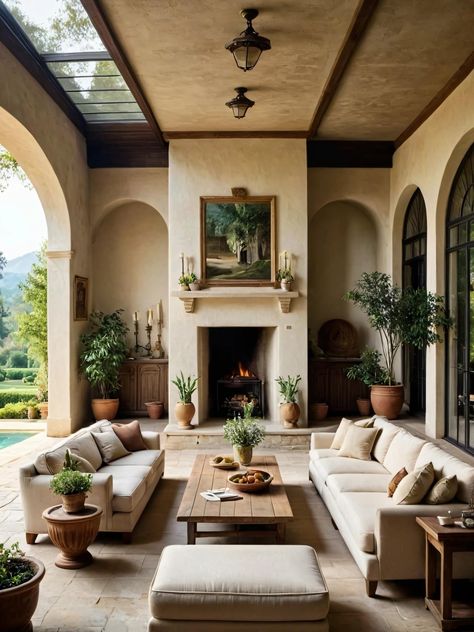 Spanish Style Homes Interior Decor, Spanish Style Homes Interior, Hacienda Style Living Room, Hacienda Style Homes Interiors, Spanish Style Home Interior, Spanish Home Decor, Mediterranean Interior Design, Hacienda Style Homes, Mediterranean Style Homes