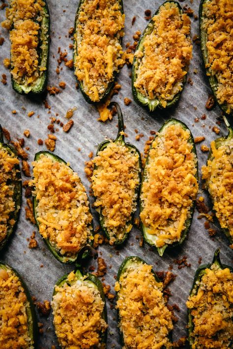 Christmas Appetizers Vegan, Dairy Free Jalapeno Poppers, Appetizers Vegan, Vegan Jalapeno Poppers, Vegan Stuffed Mushrooms, Fruit Dips, Vegan Appetizers Recipes, Vegan Crab, Crowded Kitchen