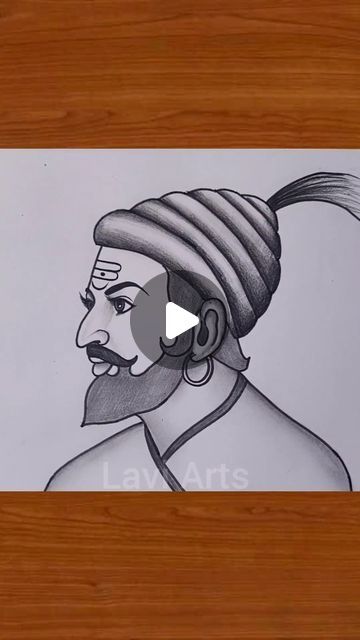 Shivaji Maharaj Drawing Easy, Shivaji Maharaj Drawing, Shivaji Maharaj, Charcoal Sketch, Pencil Art Drawings, Sketches Easy, Art Drawings For Kids, Drawing Videos, Sketch Art