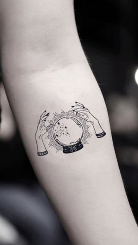 A witch-inspired tattoo has it all: beauty, mystery, and a message of empowerment. #witch #attoos Witch Tattoo Ideas Female, Vanity Tattoo Ideas, Spooky Witch Tattoo, Witch Aesthetic Tattoo Sleeve, Tatu Design, Small Witch Tattoo, Witchy Tattoo Designs, Witch Aesthetic Tattoo, Tatted Girl