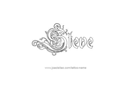 Tattoo Design  Name Steve Steven Name, Steven Tattoo Name, Steve Tattoo, Steve Irwin Tattoo Ideas, Steve O Tattoo, Life Aquatic With Steve Zissou Tattoo, Name Tattoo Designs, Name Tattoo, Name Tattoos