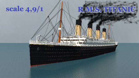 Rms Olympic, Titanic Ship, Minecraft Map, The Titanic, Rms Titanic, Minecraft Projects, Titanic, M S, Minecraft