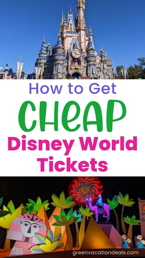 How to Get Cheap Disney World Tickets Cheap Disney Tickets, Discount Disney World Tickets, Disney Deals, Walt Disney World Orlando, Disney Tickets, Disney World Tickets, Disney 2024, Florida Trip, Disney Trip Planning