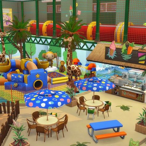 The Sims 4 Growing Together, Sims 4 Growing Together, Kids Play Centre, Around The Sims 4, The Sims 4 Lots, Soft Play Area, Sims 4 Family, Growing Together, Sims 4 House Building