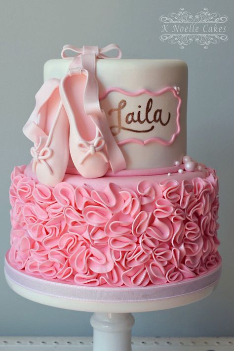 Ballerina theme birthday cake By K Noelle Cakes Ballerina Birthday Party Cake, Ballet Birthday Cakes, Ballerina Birthday Cake, Ballerina Theme, Ballet Cakes, Ballet Birthday Party, Ballerina Cake, Ballerina Cake Topper, Ballerina Baby Showers