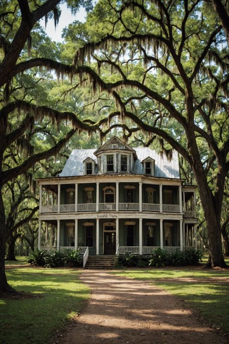 The Soul of the South: A Cultural Tour of Louisiana New Orleans Bayou Aesthetic, New Orleans 1800s, Southern Gothic New Orleans, Houses In New Orleans, Louisiana Bayou House, Living In New Orleans, Louisiana Voodoo Aesthetic, Louisiana Bayou Homes, New Orleans Buildings