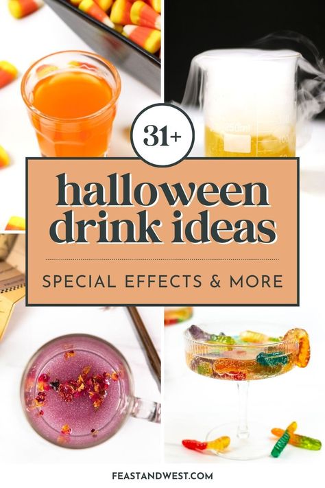 Make Halloween drinks look the part with the top spooky, scary and kid-friendly special effects, from smoky dry ice to glittery potions. Tootsie Roll Drink, Dry Ice Drinks, Classy Halloween Party, Candy Cocktails, Drink Garnishing, Top Drinks, Kid Friendly Halloween, Halloween Potions, Tasty Drinks