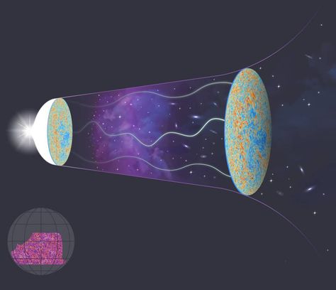 New map of the universe’s cosmic growth supports Einstein’s theory of gravity: « In this new image, we can see directly the invisible cosmic web of dark matter that surrounds and connects galaxies. » #darkmatter #CMB #universe (Source: https://www.princeton.edu/news/2023/04/11/new-map-universes-cosmic-growth-supports-einsteins-theory-gravity) Structure Of Matter, Cosmic Web, Cosmic Microwave Background, Nuclear Force, General Relativity, Sky Images, Electromagnetic Radiation, Weird Science, Quantum Mechanics