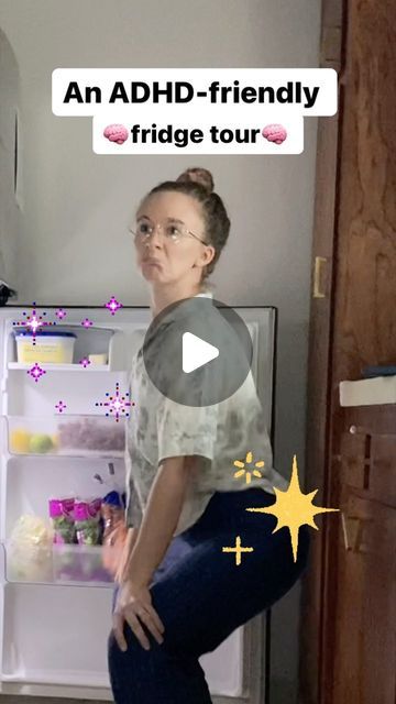 Kristen West ⦿ The Centered Life Co. on Instagram: "👇object permanence and the fridge👇  soooo you bought so many fresh fruits and vegetables with the best healthy intentions and then totally forgot they existed because they were stuffed in the drawers 🫠   I forget which creator I saw using this fridge organization hack to help ADHD brains remember what you have in there, but it’s been a GAME CHANGER!! Basically, if we can’t see the thing, it might as well be in another dimension.  But with all the fruits/veggies in the door or right at the front, we’re more likely to use them 👏 have you guys tried this?? I’ll try to share more handy tips for kitchen stuff when I can!  #fridgeorganization #adhd #adhdwomen #organized #neurodiversity #productivity #adhdproblems" Fridge Organization Layout, Fridge Organization Hacks, Organized Fridge, Healthy Fridge, Object Permanence, Shopping List Grocery, Refrigerator Organization, Fridge Organization, Another Dimension