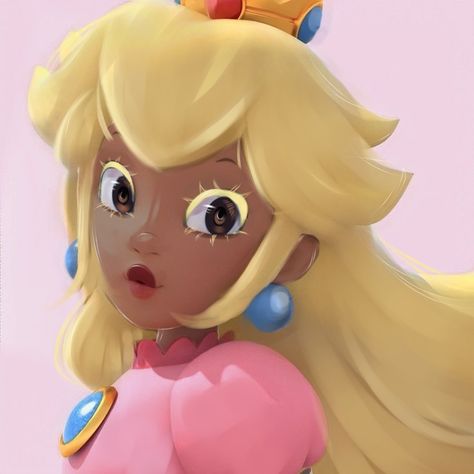 Black Daisy Mario, Black Peach Mario, Princess Peach Black, Prince Peach, Black Princess Peach Pfp, Black Princess Peach Cosplay, Black Princess Peach, Princess Peach Pfp Aesthetic, Princess Peach Widget