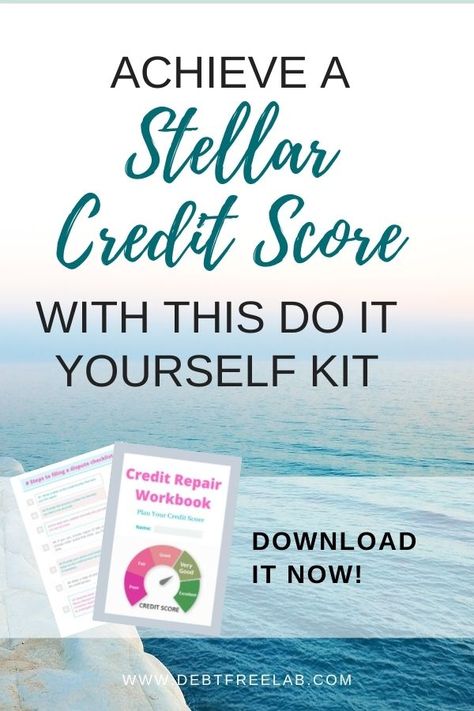 Achieve a Stellar Credit Score with this do it yourself kit - download it now! Credit Repair Diy, How To Fix Credit, Improve Credit, Fix Your Credit, Money Management Advice, Credit Tips, Printable Checklist, Credit Repair, Free Credit