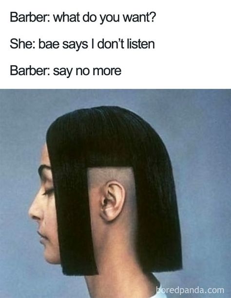 10+ Terrible Haircuts That Were So Bad They Became Say No More Memes Barber Say No More, Barber Memes, Terrible Haircuts, Bad Haircut, Epic Fails Funny, Funny Lol, Life Memes, Have A Laugh, Hair Cut