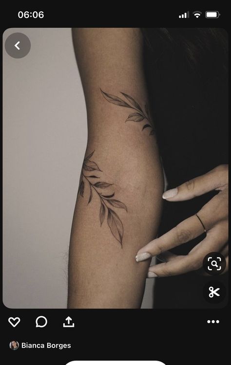 Simple Wrap Tattoo, Plant Arm Band Tattoo, Vine Garter Tattoo, Womens Wrap Around Arm Tattoo, Ivy Wrap Tattoo, Vines Around Arm Tattoo, Rap Around Tattoo Arm, Leaves Wrapped Around Arm Tattoo, Vines Wrapped Around Arm Tattoo