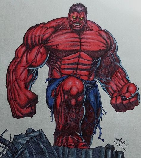 Emerce Pictures Art | 🔴RED HULK DRAWING..! ♠️Drawing video at the link in profile👆 ♣️Çizim videosu profildeki linkte👆 #redhulk #redhulkdrawing #redhulkart… | Instagram Hulk Drawing, Red Hulk, Hulk Smash, Drawing Drawing, Hulk, Drawings, Red, Quick Saves, Instagram