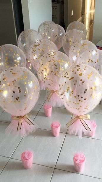 Tulle Balloons, Girl Shower Themes, Idee Babyshower, Princess Theme Party, Girl Baby Shower Decorations, Baby Shower Princess, Simple Birthday, Shower Centerpieces