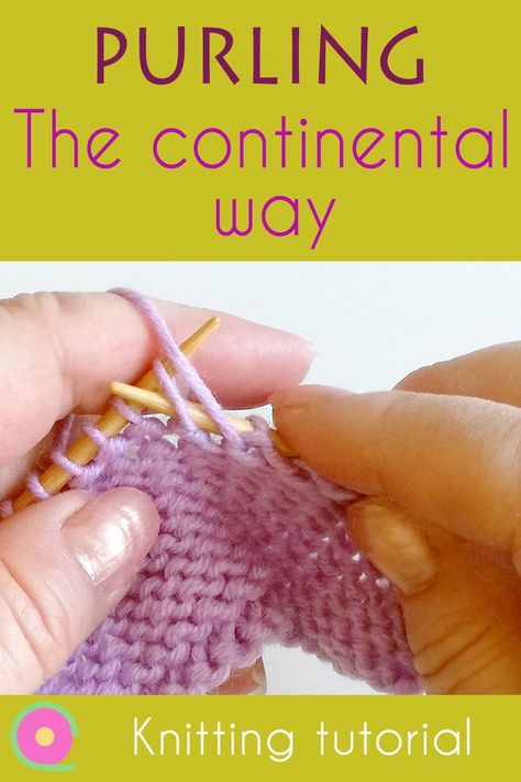 How To Purl, Knitting Knowledge, Tutorial Knitting, Knit Purl Stitches, Cast On Knitting, Knitting Hacks, Knitting Help, Knitting Stitches Tutorial, Knitting Basics