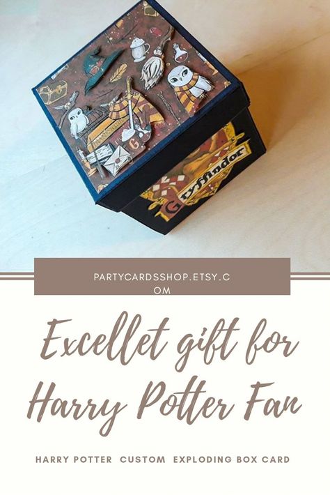 Harry potter gift , harry Potter card, birthday card for harry potter fan, hogwarth birthday card, hogwart, Harry Potter exploding box,  birthday explosion box Harry Potter Party Invitations, Harry Potter Gift Box, Harry Potter Gifts Diy, Birthday Explosion Box, Harry Potter Cards, Harry Potter Gift, Cumpleaños Harry Potter, Harry Potter Room Decor, Harry Birthday