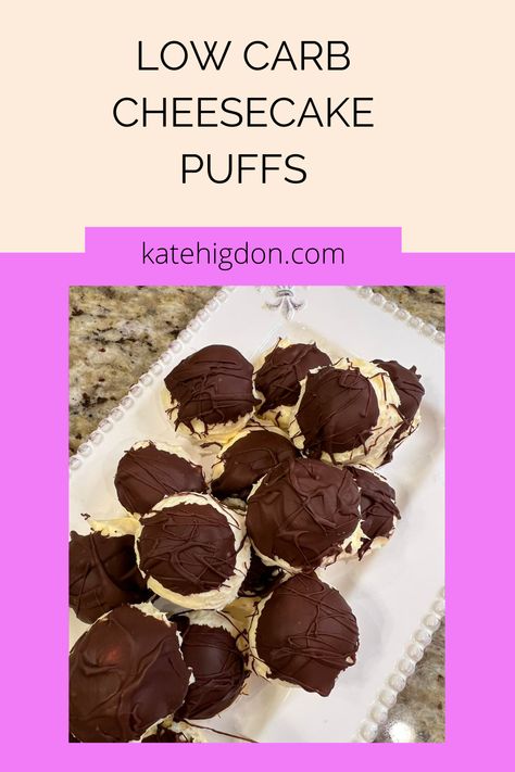 Cheesecake Puffs, Low Carb Cheesecake Bites, Low Fat Cheesecake, Chocolate Cheesecake Bites, Banana Extract, Low Sugar Diet Recipes, Low Fat Snacks, Low Carb Low Fat Recipes, Healthy Low Calorie Meals