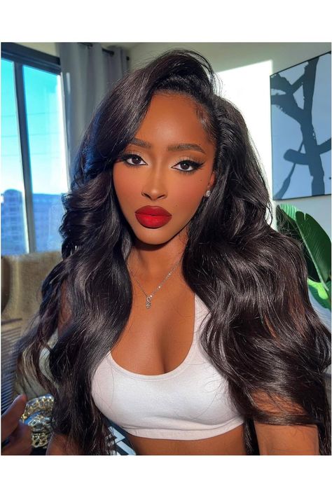 CENGNIAN Long Wave Lace Front Wigs Black Wig for Women Trasparent Glueless Lace Frontal Wigs for Women Pre Plucked with Baby Hair 180% Density Wet and Wavy Wigs for Daily Party (28 inch) (26in) Wigs Black, Wavy Wigs, Lace Frontal Wigs, Black Wig, Wigs For Women, Womens Wigs, Hd Lace, Lace Frontal Wig, Baby Hair