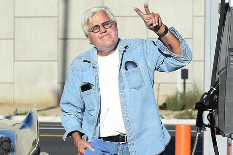 Jay Leno Is a Style Icon, Who Knew? https://www.highsnobiety.com/p/jay-leno-denim-outfit-2022/ #fashion #beauty Jay Leno, Outfit 2022, Denim Outfits, Indigo Fabric, Double Denim, Chuck Norris, 2022 Fashion, A Style, Denim Outfit