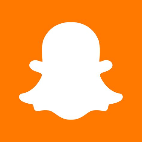 Orange Snapchat Icon, Snapchat Icon, App Icon, Snapchat, Iphone, Orange, Pins