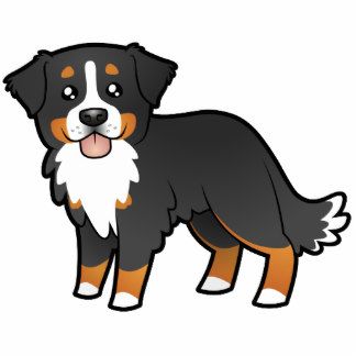 Cartoon Bernese Mountain Dog Photo Cutout Window Paint, Perro Shih Tzu, Dog Drawings, Dog Cakes, Dog Cartoon, Dog Party, Mountain Dog, Bernese Mountain, Doberman Pinscher