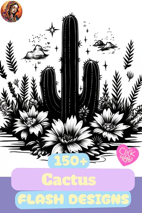 Discover the beauty of cactus tattoos with our collection of unique designs! Whether you prefer a small, minimalist look or traditional flash art, we have cactus tattoo ideas for every style. Embrace the Southwest vibes with old school cactus tattoo flash sheets or modern cactus flash tattoo designs. Let these trendy succulent tattoos inspire your next ink project! Cow Skull And Cactus Tattoo, Cactus Tattoo Design, Cactus Tattoo Ideas, Succulent Tattoos, Traditional Flash Art, Minimalist Cactus, Succulent Tattoo, Tattoo Flash Sheets, Cactus Tattoos