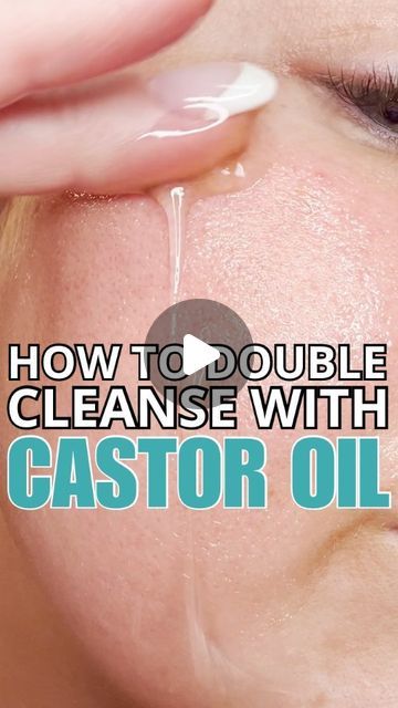 Queen of the Thrones® on Instagram: "HOW TO DOUBLE CLEANSE WITH CASTOR OIL! ⤵️  🌟 SAVE & SHARE this reel! 🌟  Discover the power of double cleansing with Castor Oil for a fresh, radiant complexion! 🤩  Double cleansing with Castor Oil is a natural way to help remove buildup while keeping your skin nourished and glowing. ️💖  HERE'S HOW 👇  ✨ Apply Castor Oil to face  ✨ Emulsify by adding water   ✨ Rub in circular upward motions  ✨  Wipe off with damp towel  ✨  Use water-based cleanser to remove remaining residue  ✨  Follow up with moisturizer + dime size Castor Oil  Try this skincare routine with Castor Oil tonight for a clean slate and pampered skin! 💧💆‍♀️  Make sure you are using 100% pure, hexane-free and extra virgin Castor Oil in a glass bottle! 💙  LINK IN BIO! 🛍️👆  #queenofthet Castor Oil Face Cleanser, How To Apply Castor Oil On Face, Caster Oil For Face, Caster Oil For Face Skin Care, Castor Oil Uses The Face, Castor Oil Before And After, Castor Oil On Face Overnight, Oil Face Cleanser, Castor Oil For Face