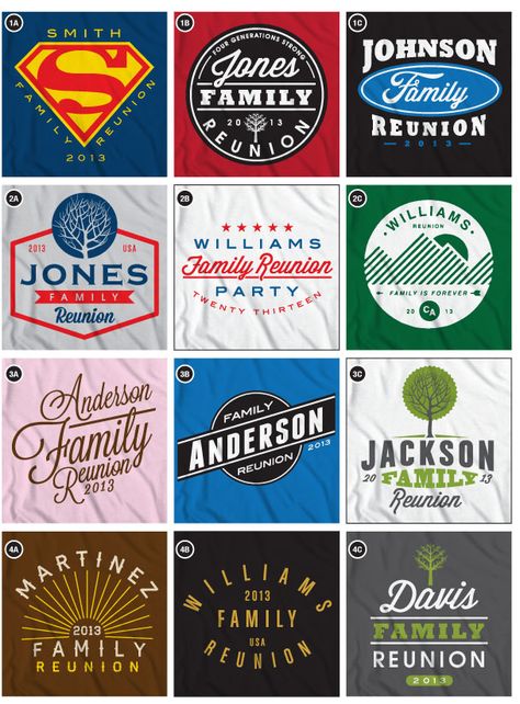 Family Tshirt Ideas, Design Tshirt Ideas, Family Reunion Tshirts, Family Reunion Shirts Designs, 80s Madonna, Family Shirt Design, Superman Symbol, Church Picnic, Tree Mountain