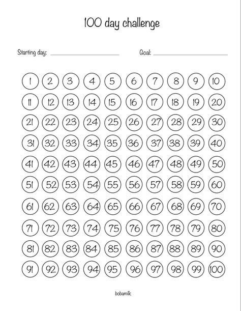 Bullet Journal Habit Tracker Ideas 100 Days Of Code Challenge, 100 Day Saving Challenge Printable, 30 Day Tracker Free Printable, 100 Days Challenge Printable, Ipon Challenge Printable For Students, Ipon Challenge For Students, Ipon Challenge Printable, Ipon Challenge, Bullet Journal Templates