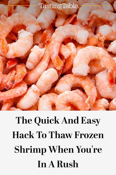 Thaw Frozen Shrimp, Brunch With Babs, Frozen Shrimp Recipes, Frozen Cooked Shrimp, Dinner Today, Frozen Shrimp, Tasting Table, How To Cook Shrimp, Ww Recipes