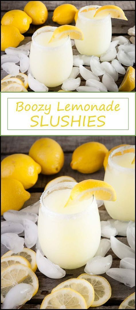 Boozy Lemonade, Cranberry Champagne Cocktail, Lemon Curd Dessert, Lemonade Slushies, Slushy Drinks, Citrus Vodka, Frozen Summer, Frozen Lemonade, Boozy Drinks