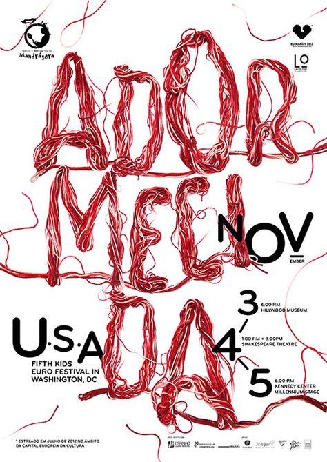 Hand made experimental typography Theatre Poster Typography, Cultural Typography, Less Is More Design, Culture Poster, Theater Posters, Experimental Type, 타이포그래피 포스터 디자인, Cool Typography, Event Poster Design