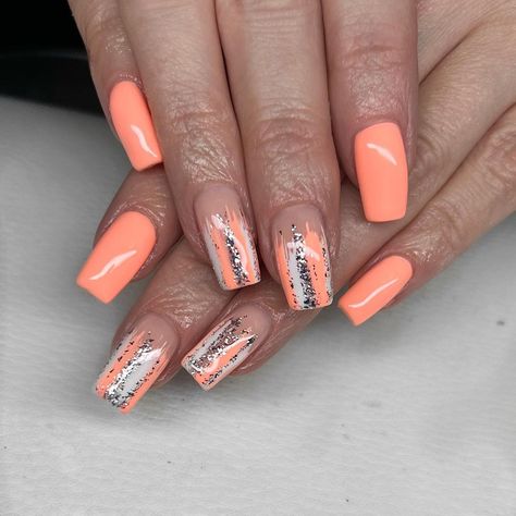 Coral Nail Art, Nail Designs Toenails, Coral Gel Nails, Coral Nails With Design, Coral Nail, Turkey Nails, Beach Nail Designs, Fancy Nail Art, Coral Nails