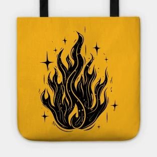 Campfire flame with sparks and stars in grunge style, linocut - Campfire Flame - Sticker | TeePublic Fire Linocut, Hellfire Tattoo, Flame Sticker, Lino Cut, Grunge Y2k, Grunge Style, Linocut Prints, Grunge Fashion, Campfire