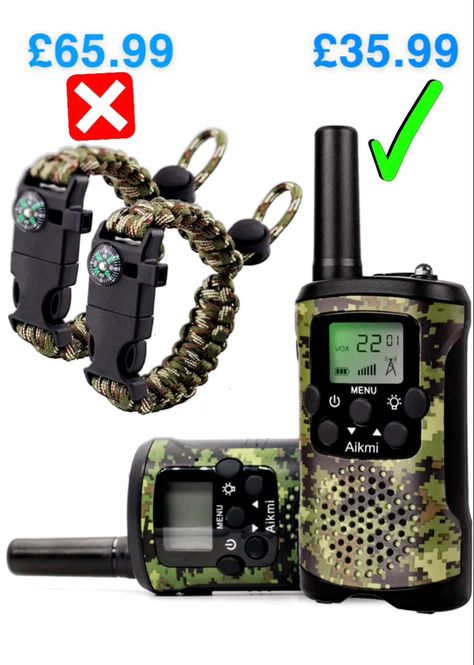 Kids walkie talkies Highlights Kids, Girls Fit, Family Tent Camping, Walkie Talkies, Kids Electronics, Channel 2, Camping Games, Sports Decorations, Paracord Bracelet