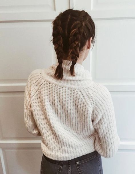 french braids on short hair French Braid Short Hair, Boxer Braids, Instagram Hairstyles, Plaits Hairstyles, Short Braids, Penteado Cabelo Curto, Short Hairstyle, Braids For Short Hair, Plaits