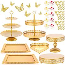 Check this out! Dessert Table Display, 3 Layer Cakes, Gold Cake Stand, Cupcake Tiers Stand, Round Cake Stand, Cake Dessert Table, Cake Stand Set, Cake Rack, Cake Holder