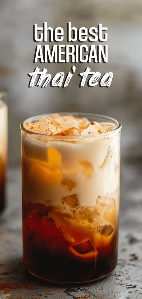 American Iced Thai Tea [15 Minutes] – Chasety Thai Iced Tea Recipe Authentic, Thai Tea Recipe, Thai Tea Recipes, Tea Drink Recipes, Thai Tea, Light Snacks, Holiday Side Dishes, Milk Alternatives, Ice Coffee