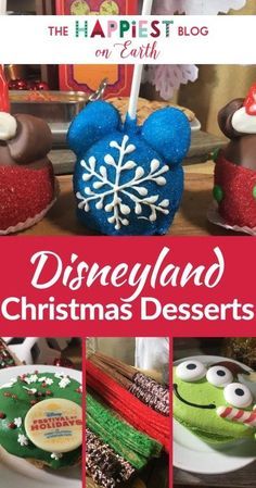 75 Disneyland Holiday Desserts you must try this Christmas season! How many will you eat?! #DisneylandResort #DisneylandChristmas #DisneylandDesserts #HolidaysBeginHere Disneyland Food Christmas, Disneyland Holiday Food, Disney Christmas Desserts, Disney Christmas Treats, Disneyland Desserts, Disney Dessert Recipes, Holidays Desserts, Disney Moodboard, Disneyland Snacks