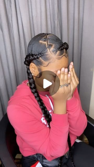 34K likes, 241 comments - stacysbraids on January 31, 2023: "Had to throw it back to one of my FAVORITE AND MOST POPULAR hairstyles. 2 braids with the double baby hair ♥️♥️ On my lil boo @_.hairbyniquee @_.nique.nique._". 2 Braids Side Part, Side Part 2 Braids, Hairstyles 2 Braids, Two Goddess Braids, 2 Braids, Throw It Back, Two Braids, Goddess Braids, Popular Hairstyles