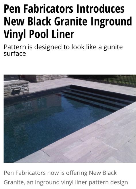 Dark Pool Liner, Black Pool Liner, Pool Liners Inground, Vinyl Pools Inground, Pool Pavilion, Black Pool, Pool Diy, Vinyl Pool, Pool Liner